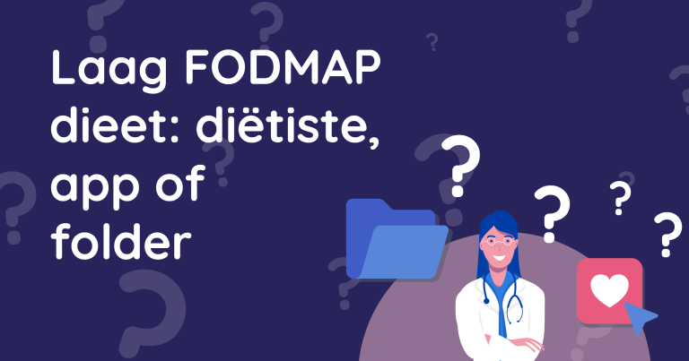 Studie naar diëtiste versus app versus folder bij laag FODMAP dieet